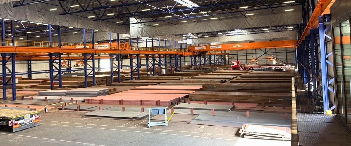 Zimmer Staal Lagerhalle von Innen